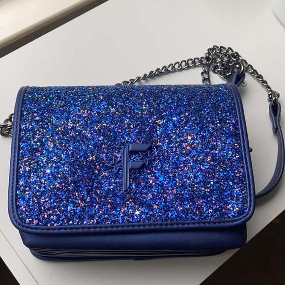 Fiorelli blue glitter cross body bag - Picture 2 of 7
